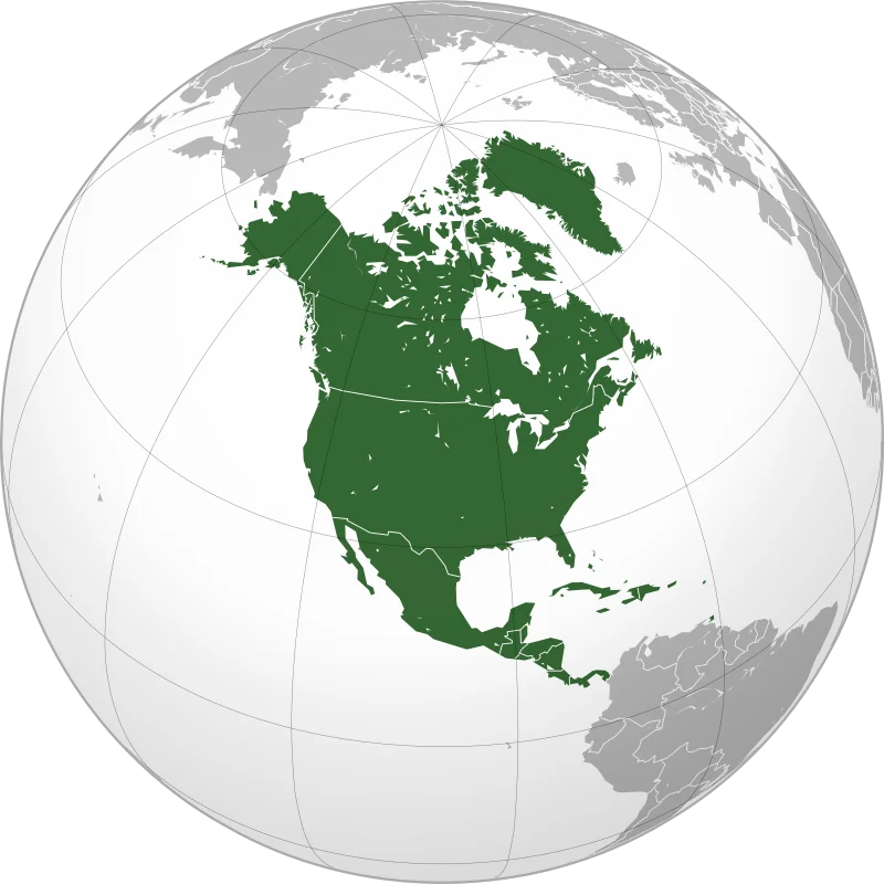 North America Globe