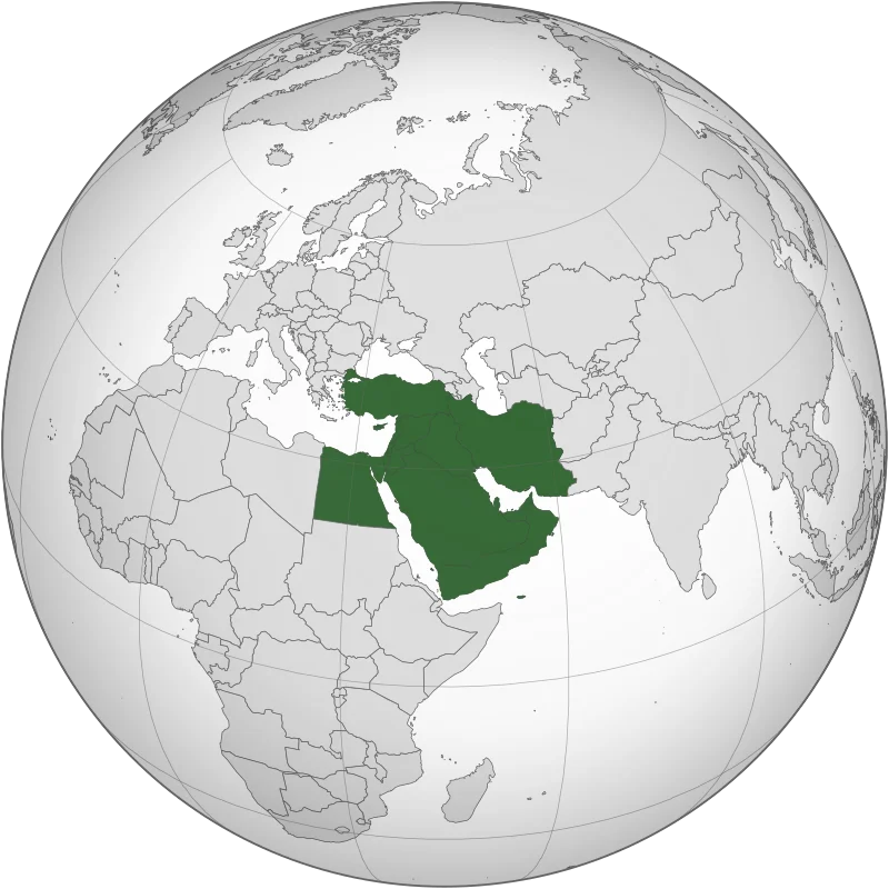 Middle East Globe
